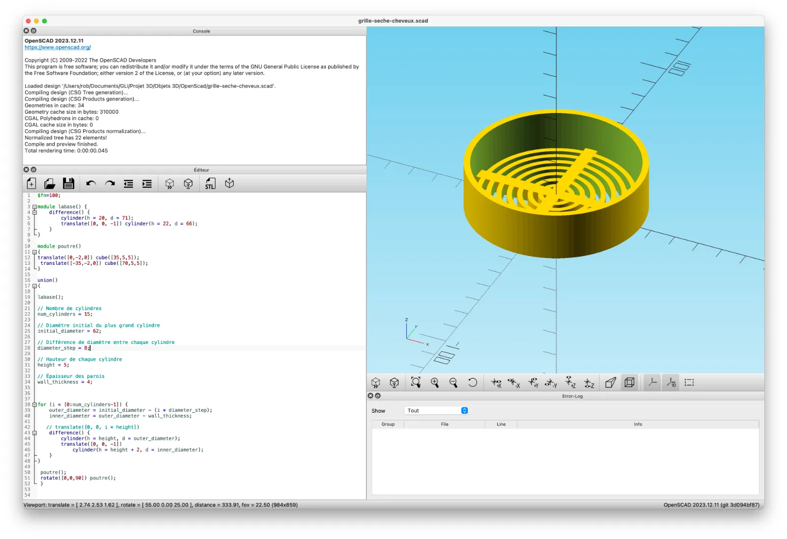 A quoi sert l'impression 3D : OpenScad